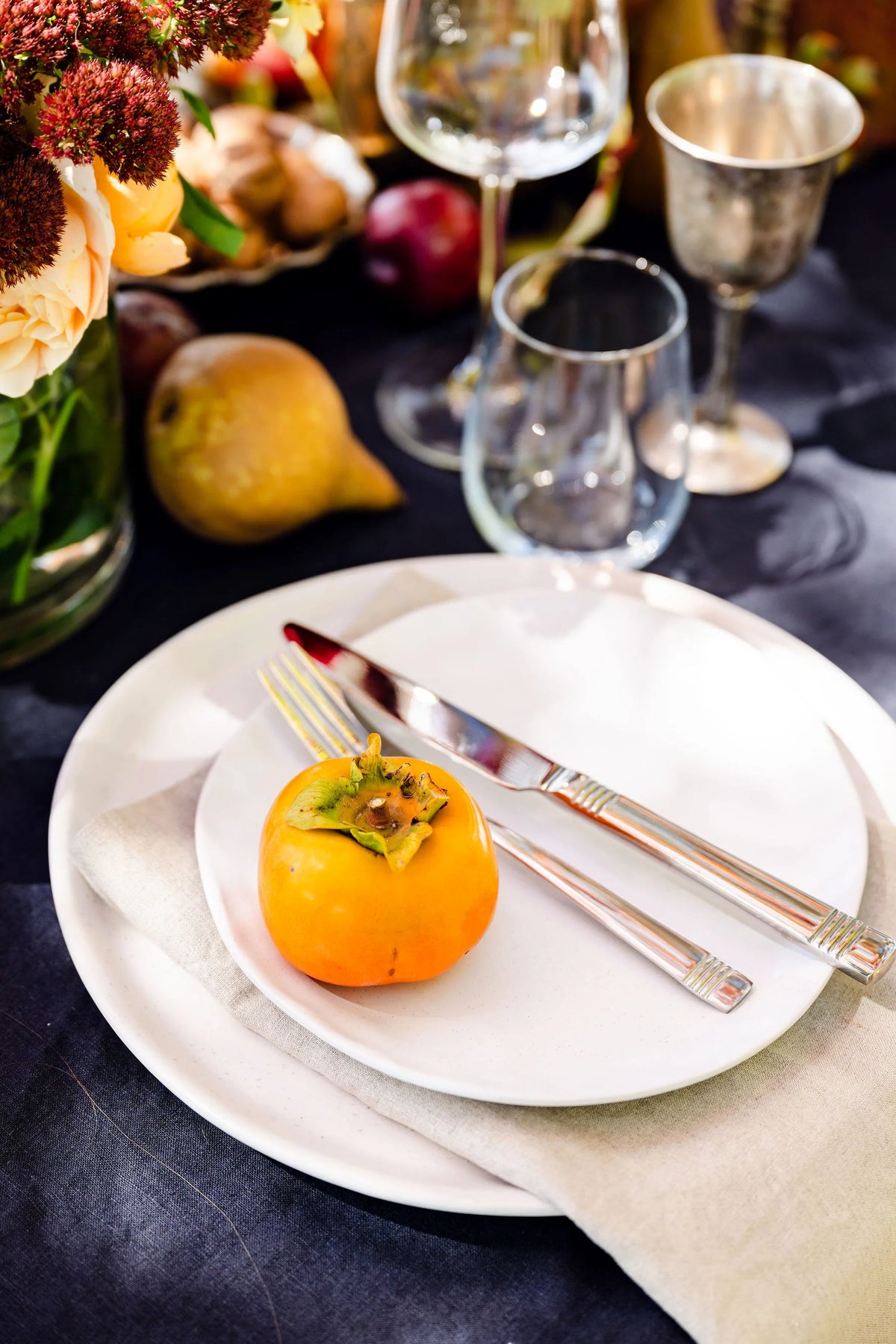 Long Lunch Linen - Natural Bircher Linen Napkins