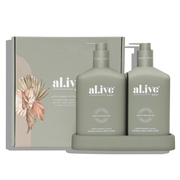 Wash & Lotion Duo + Tray / Green Pepper & Lotus