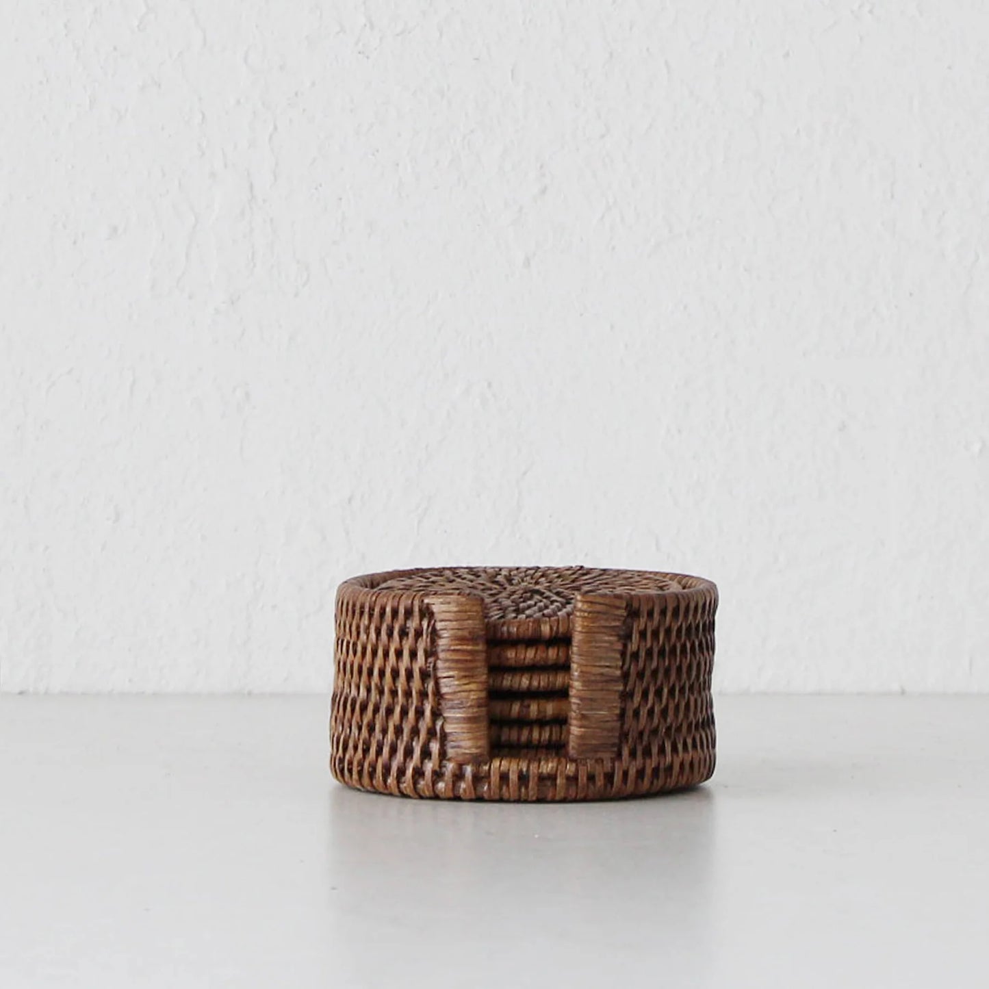 Rattan Coaster Set - Round