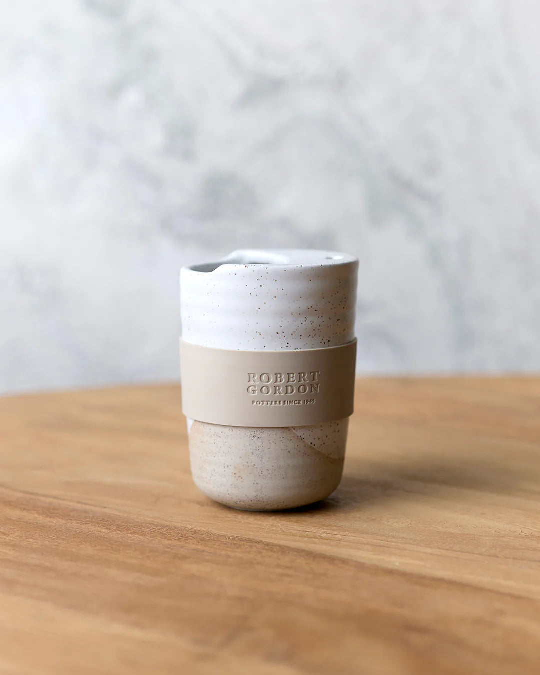 White Speckle Travel Mug / The Wanderer