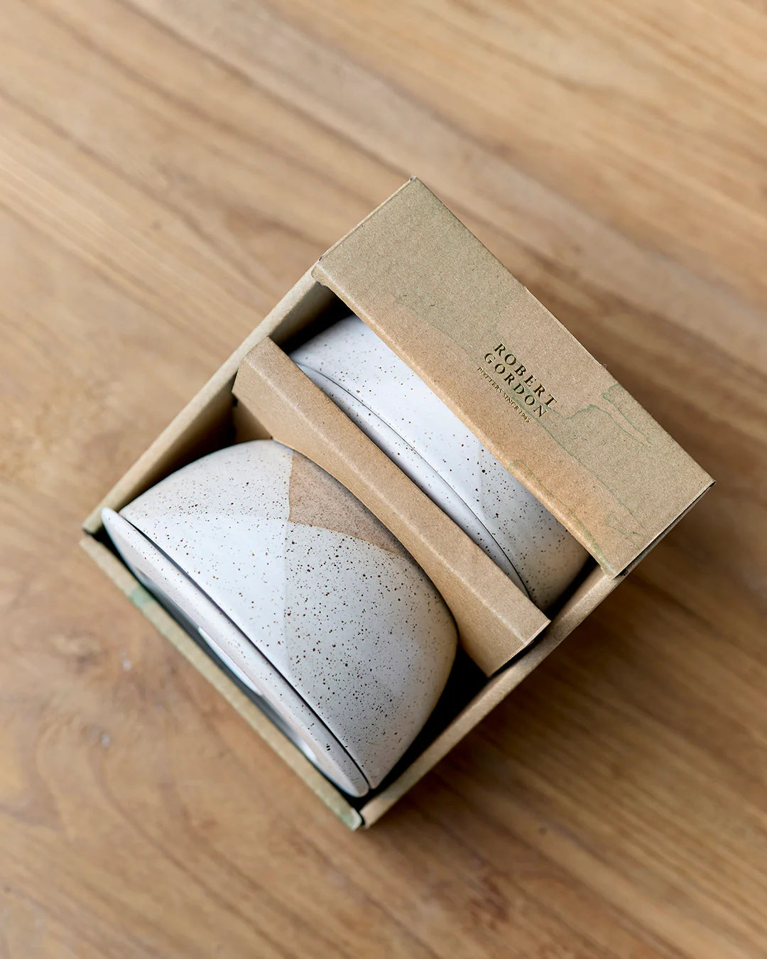 White Speckle Set of 2 Containers / The Wanderer
