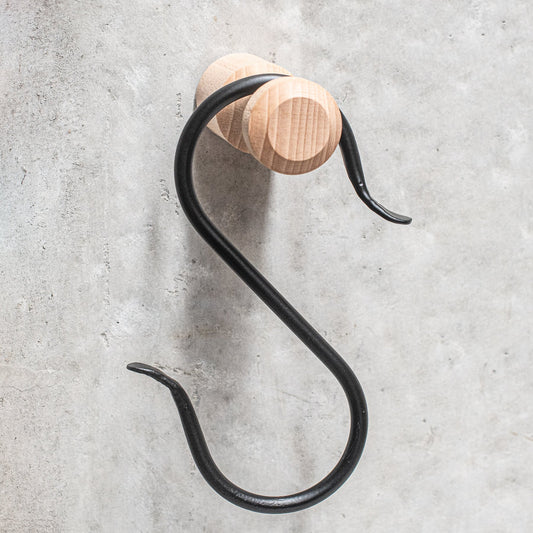 S Hook - Black