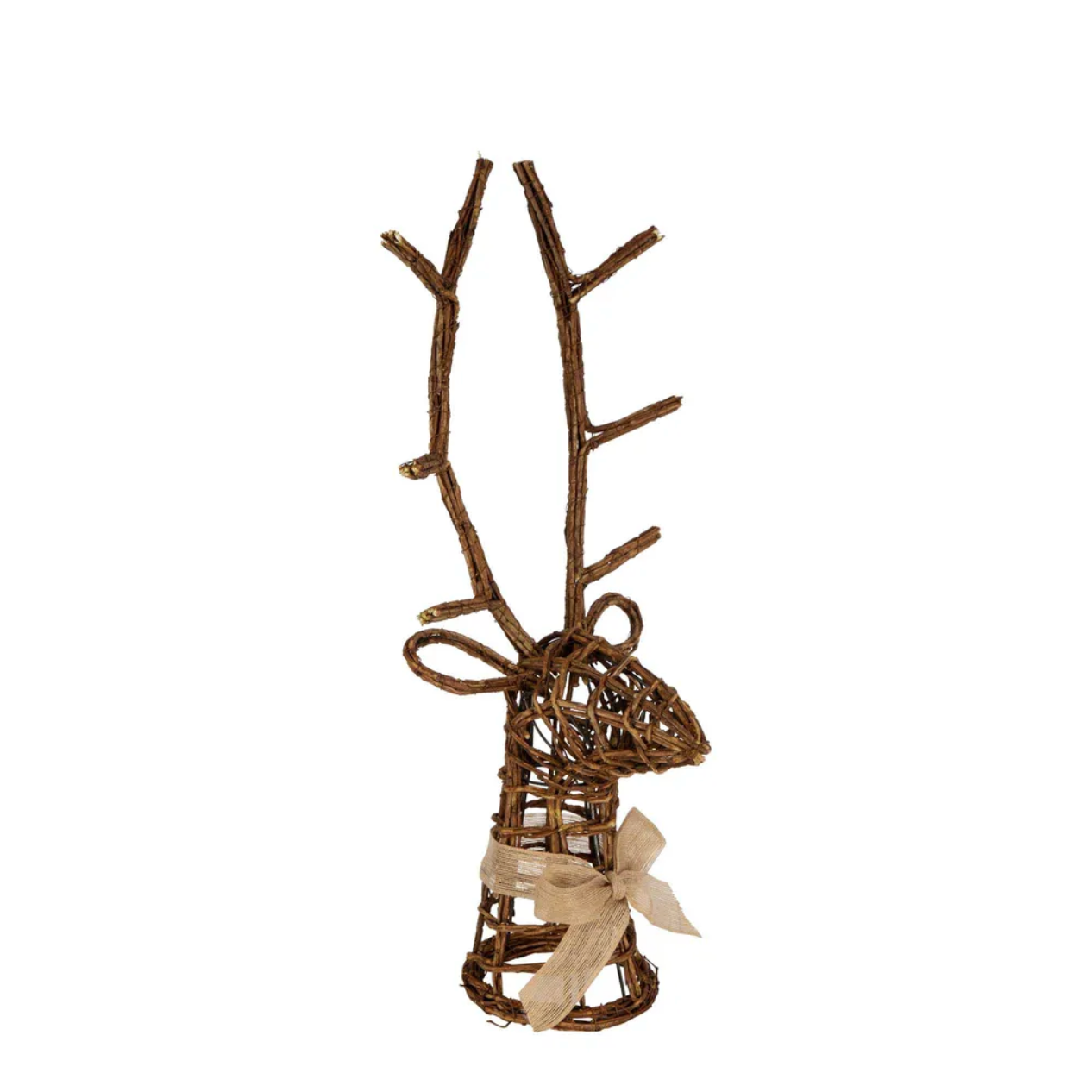 Rattan Reindeer Head