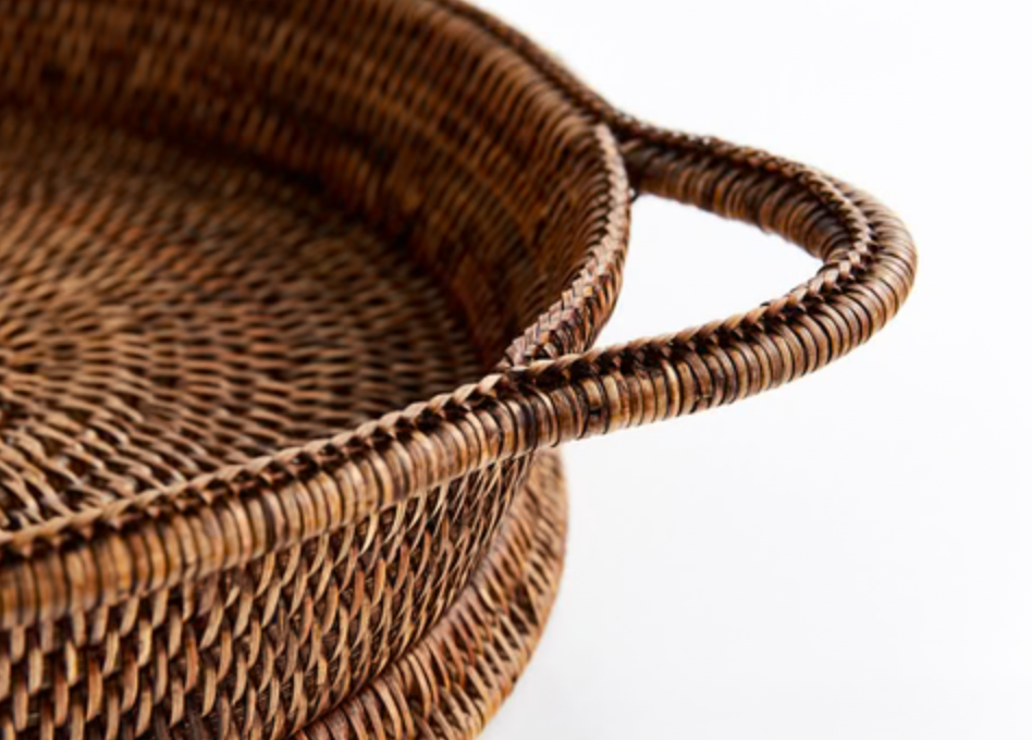 Rattan Oval Tray