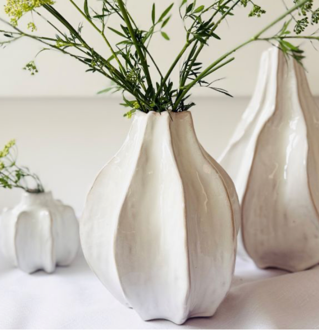Rise Ribbed Vase