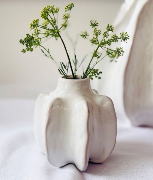 Rise Ribbed Vase