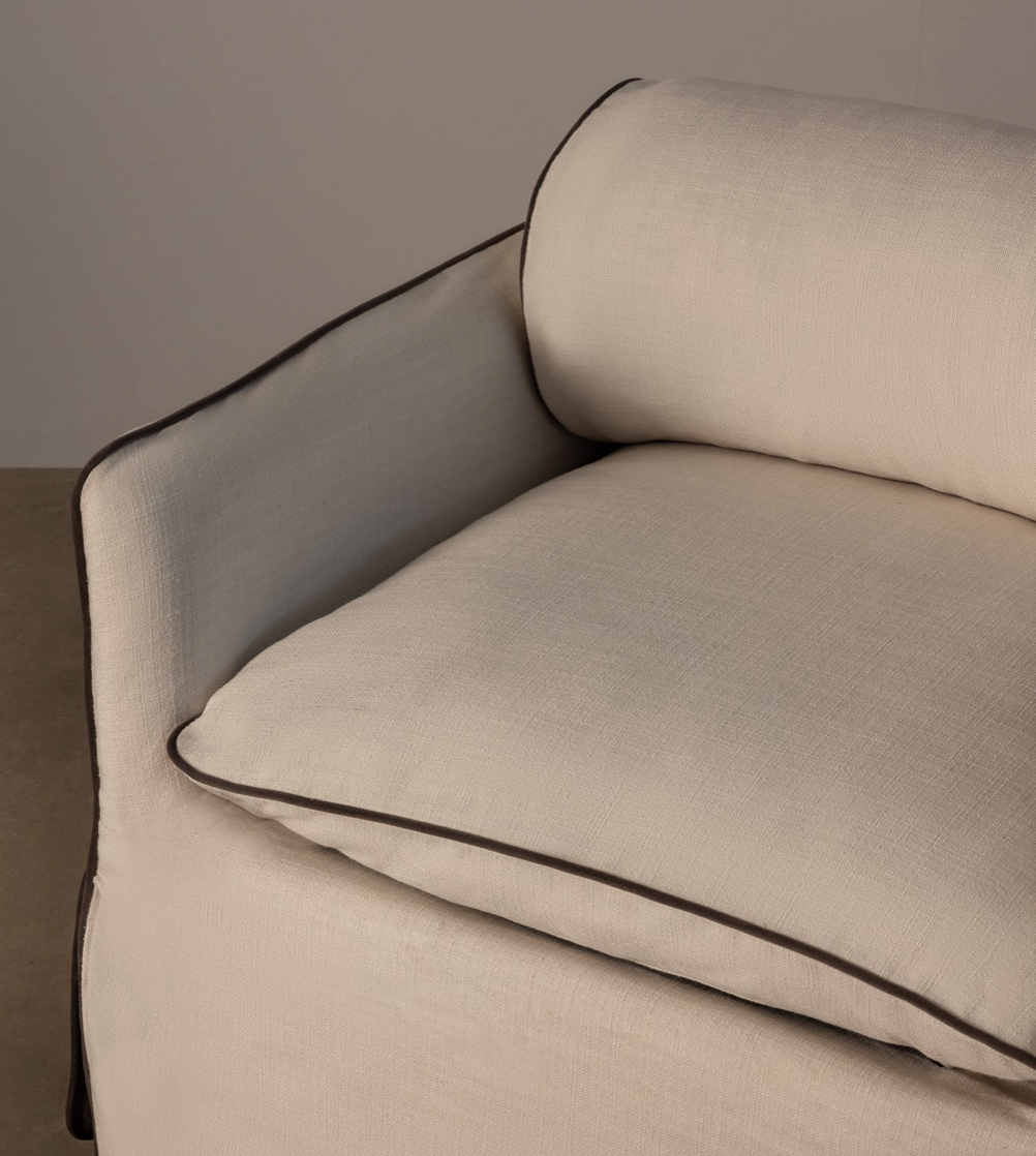 Cohen Armchair Ivory Contrast