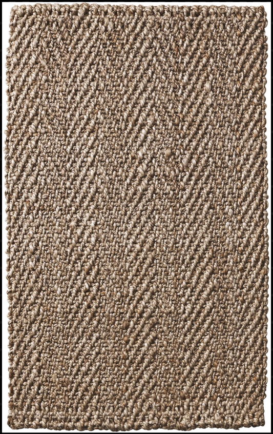 Herringbone Silver Handspun Jute- 80x400cm