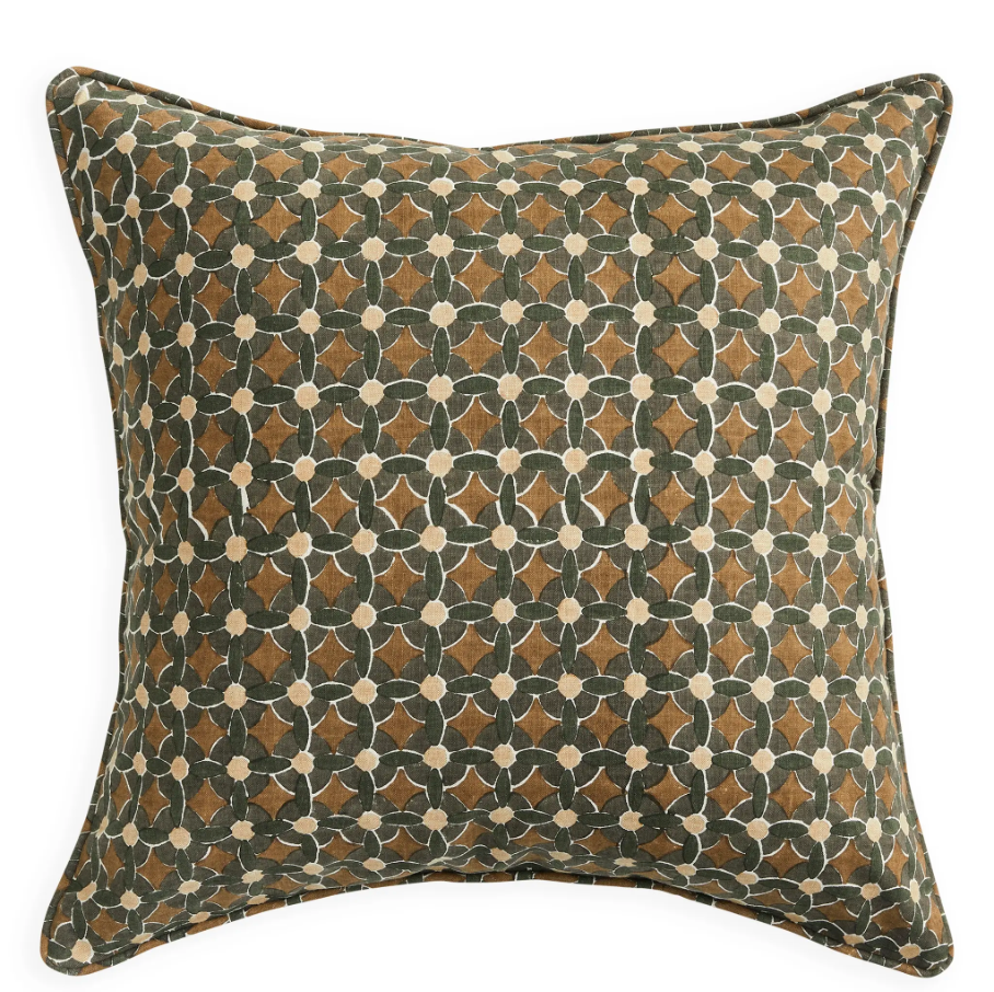 Casablanca Aniseed Linen Cushion