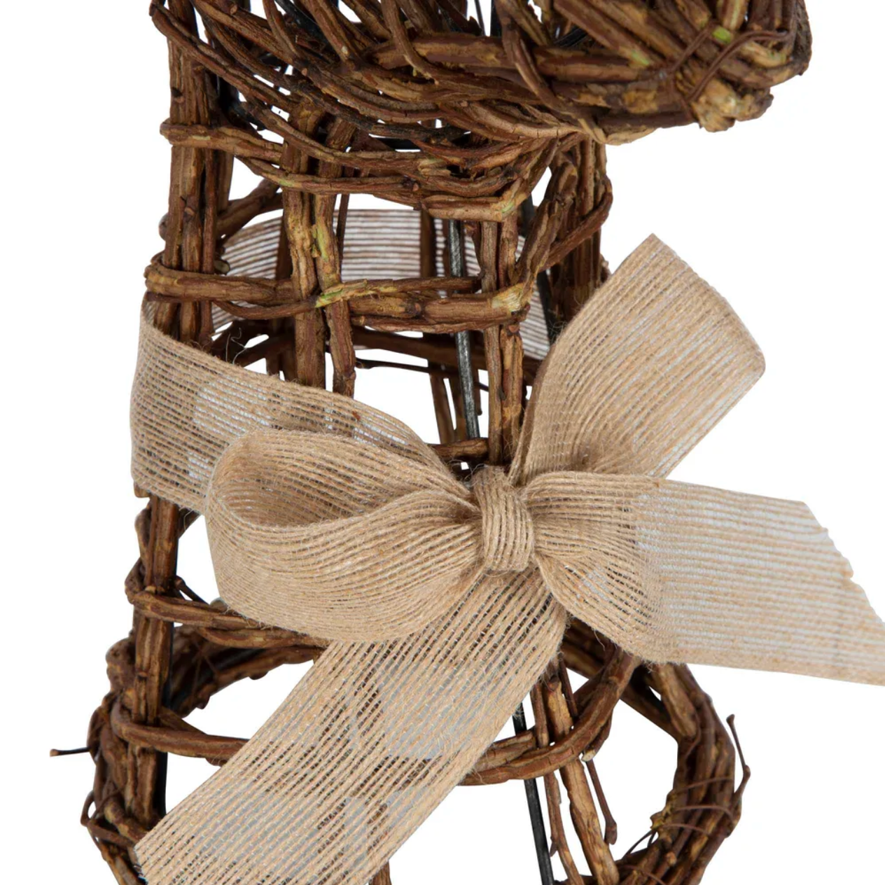 Rattan Reindeer Head