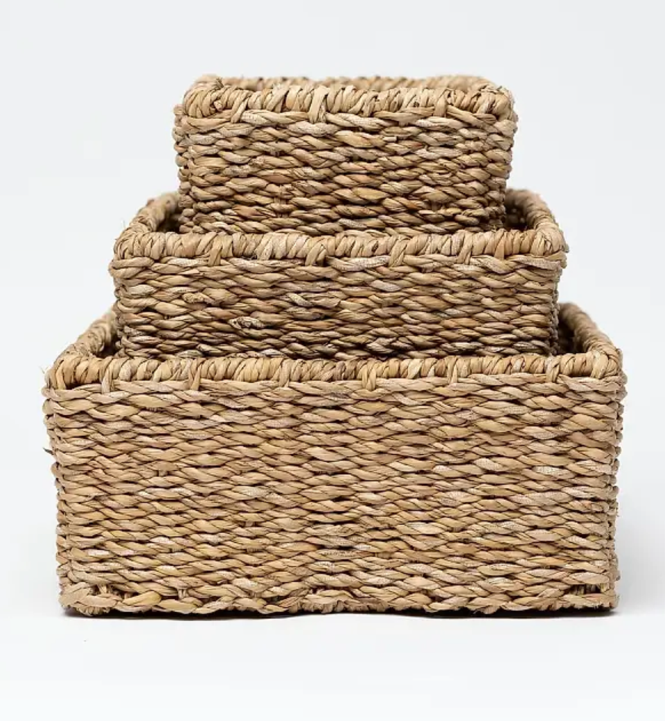 Newbury - Rectangular Shallow Seagrass Basket