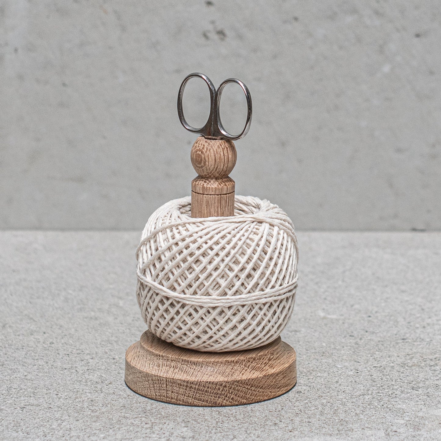 String Tidy with Scissors | Natural Jute Twine Holder & Cutter