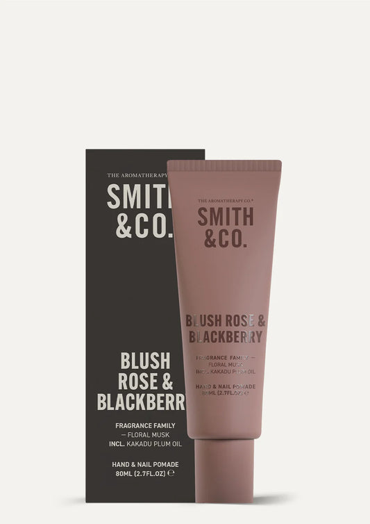 Smith & Co. Hand and Nail Pomade - Blush Rose & Blackberry