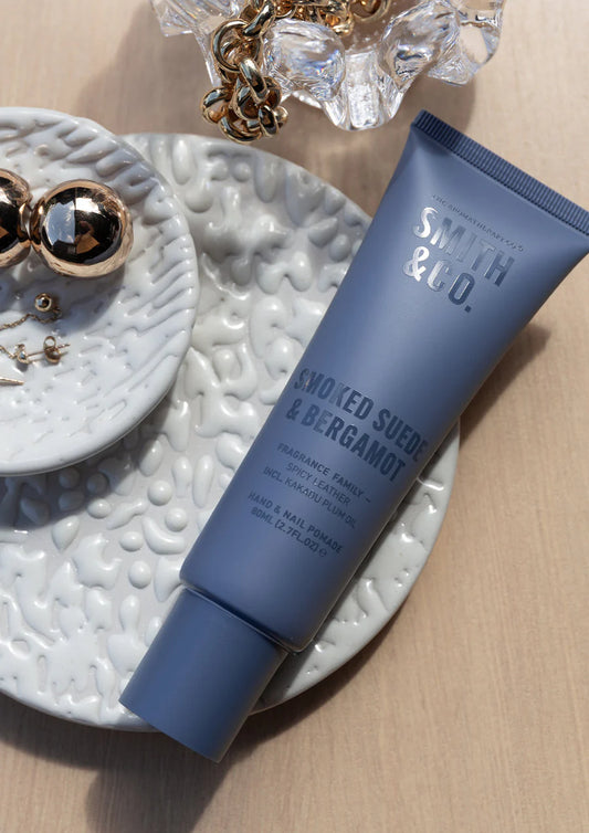 Smith & Co. Hand and Nail Pomade - Smoked Suede & Bergamot
