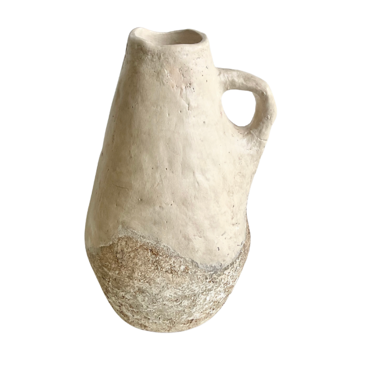 Capri Vase – White Stone