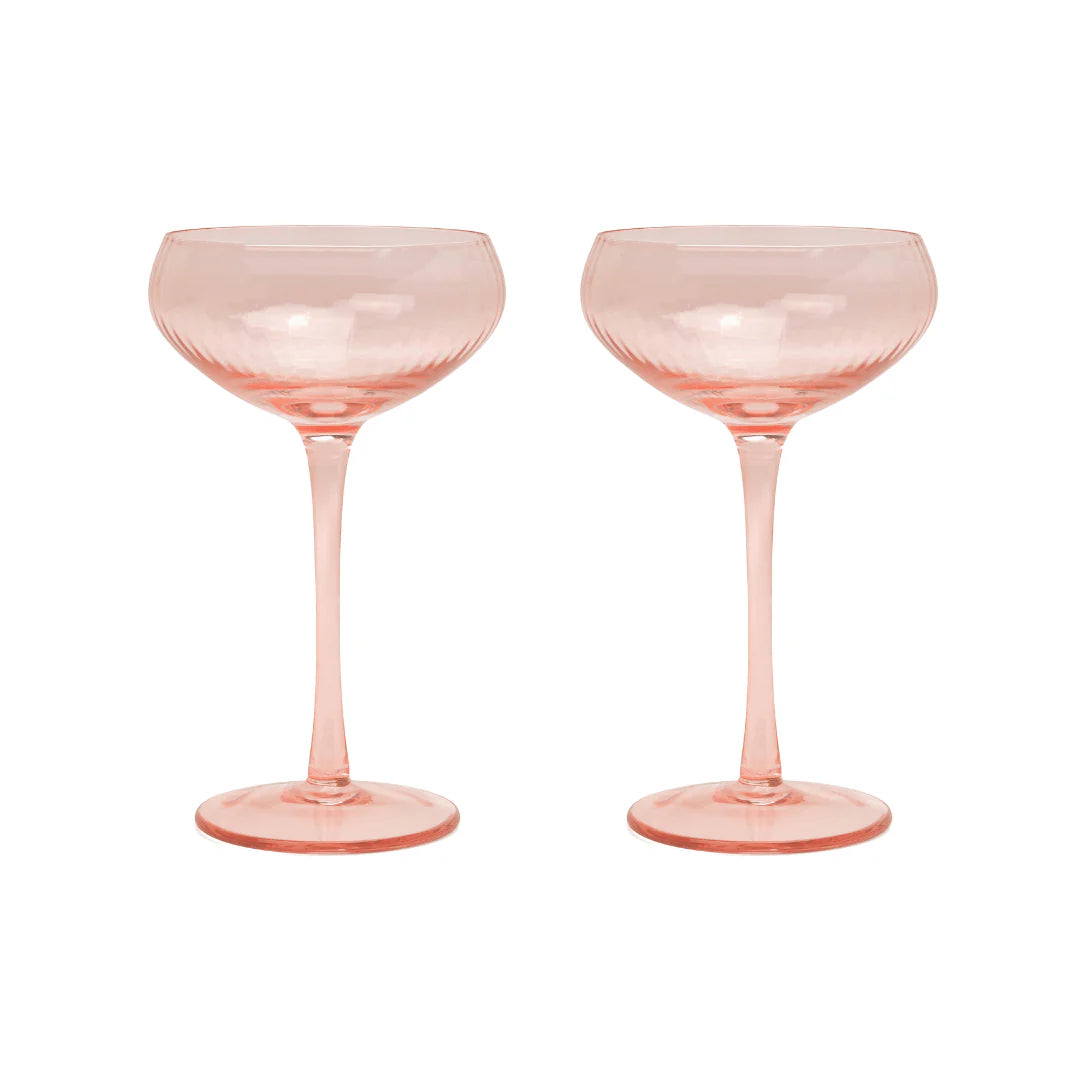 Coupe Glass- Set of 2 in Blush