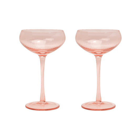 Coupe Glass- Set of 2 in Blush
