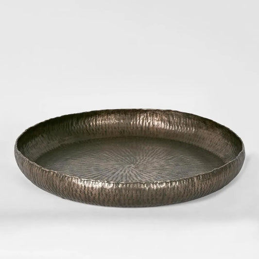 FELIX HAMMERED ALUMINIUM TRAY BRONZE