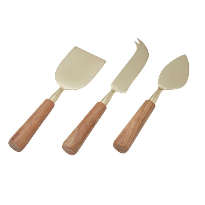 Acacia Wood Cheese Knife Set