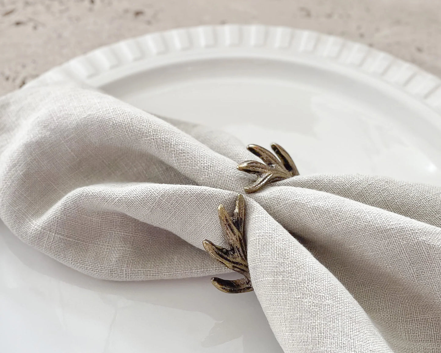 Antler napkin ring- pack of 4