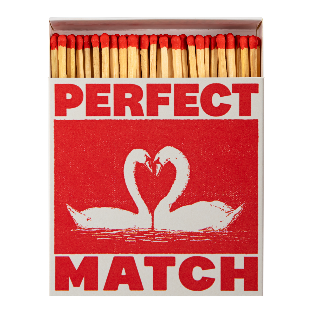 I Like You Swans | Square - Safety Matches