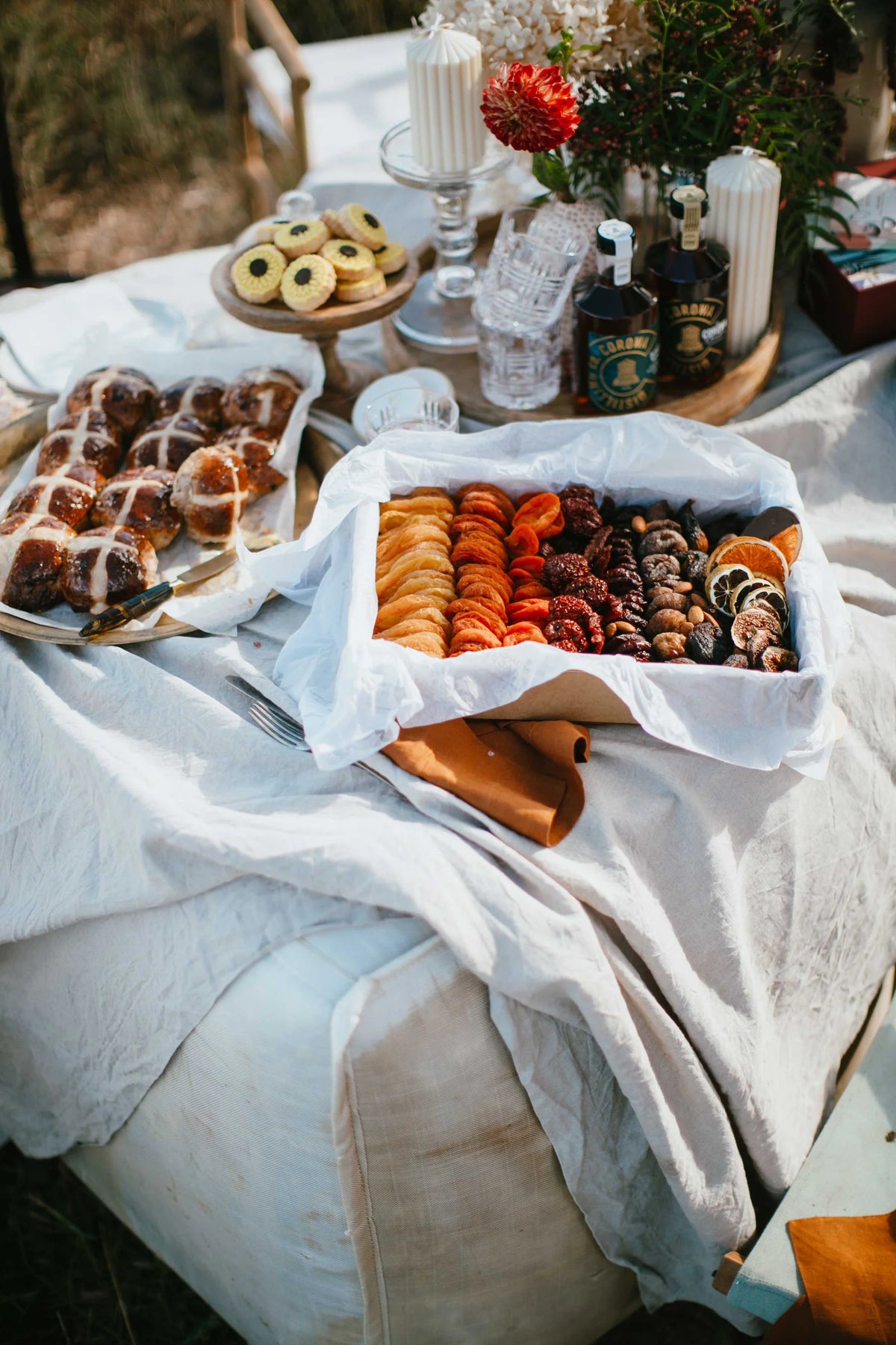 Long Lunch Linen - Natural Bircher Linen Tablecloth