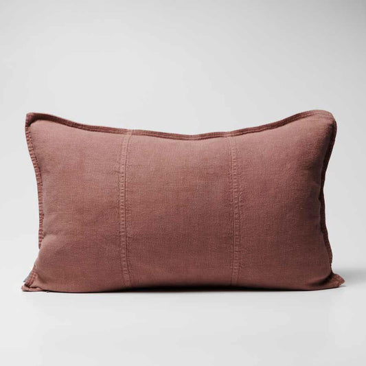 Luca linen cushion desert rose
