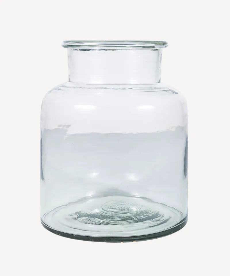 Wide Glass Vase - Large