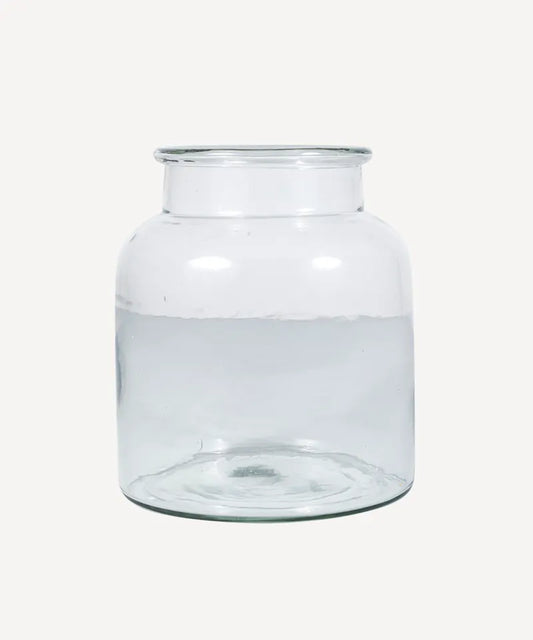 Wide Glass Vase - Small
