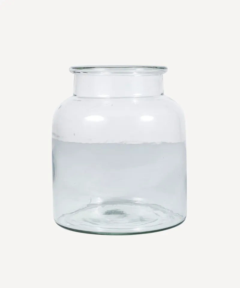 Wide Glass Vase - Small