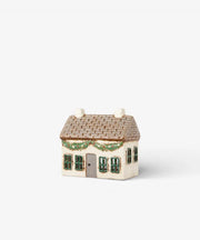 Christmas Tea Light Cottage with Swag