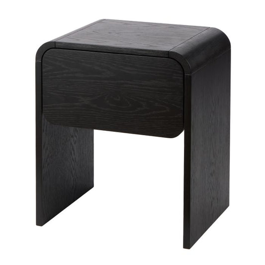Oslo Bedroom Side Table Black