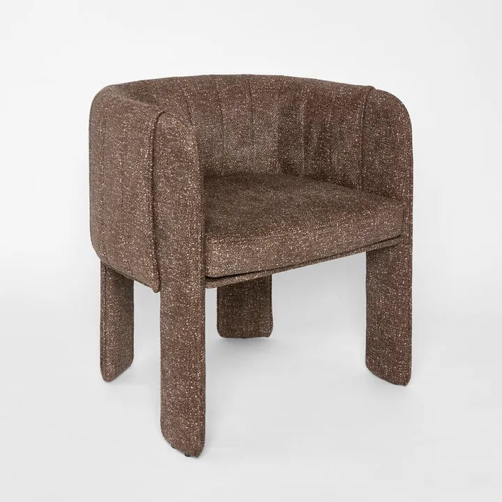 CLARA DINING CHAIR WITH ARMS COCOA