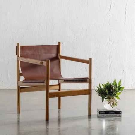 Leather Sling Armchair