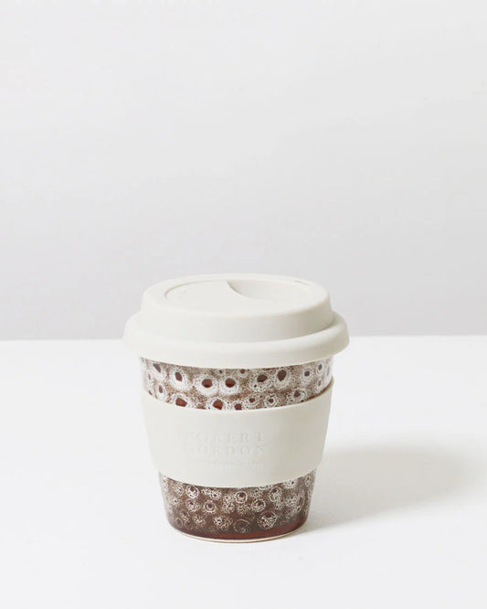 Small Carousel Cup- White Ochre