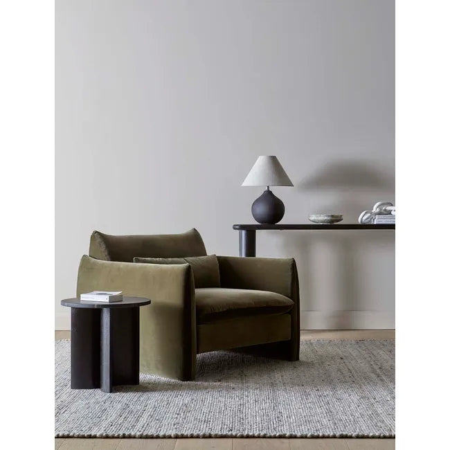 Sidney Peak Sofa Chair - Caper Velvet