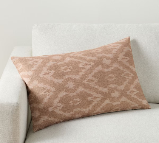Blush Ikat Cushion